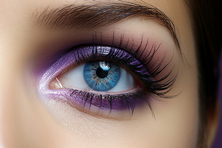 紫色眼影背景图片