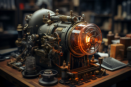 蒸汽朋克机械眼蒸汽朋克的动力艺术背景