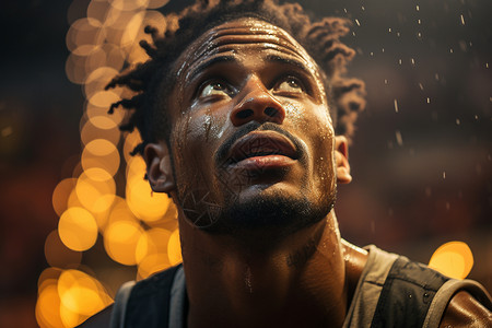 篮球场上的运动员背景图片