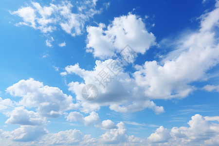 天上的风景蓝天上的朵朵白云背景