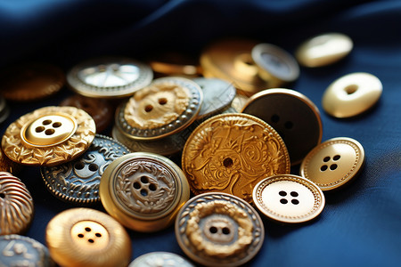 缝纫纽扣瓷质的古董纽扣背景