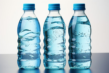矿泉水瓶贴清凉解渴的纯净水背景