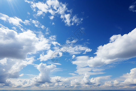 天空下的海滩背景图片