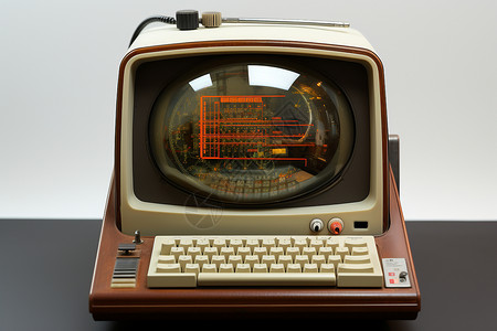 复古科技的计算机背景图片