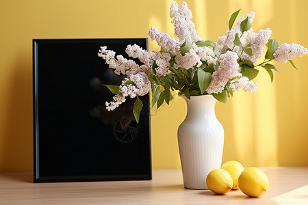 现代装饰的鲜花盆栽背景图片