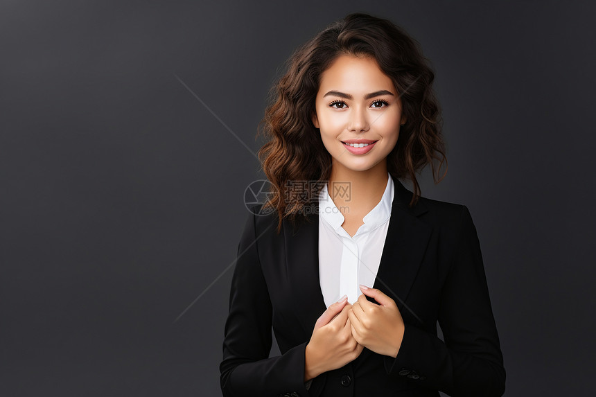 自信成功的女商人图片