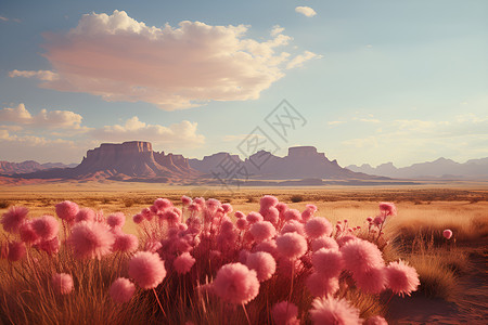 美丽的粉色圆球背景图片