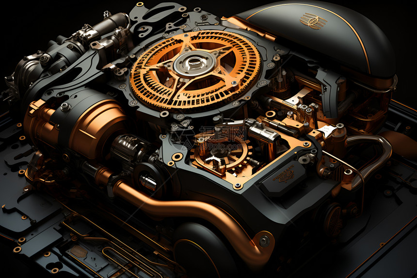 工业的机械引擎图片