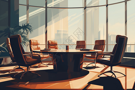 公司内的会议室背景图片
