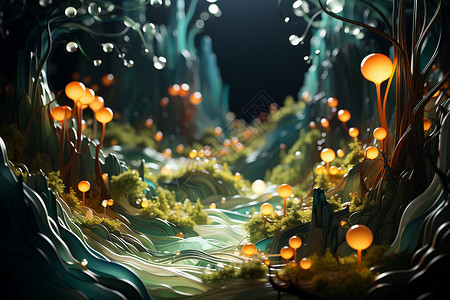 绿波迷幻之林设计图片