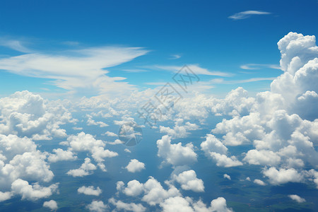 夏日云海背景图片
