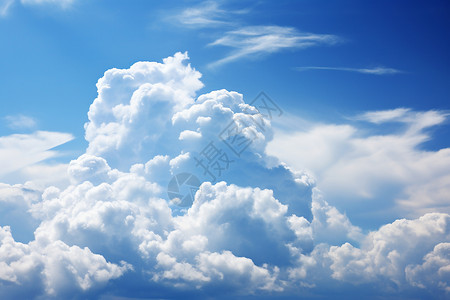 堆积在一起的白云背景图片