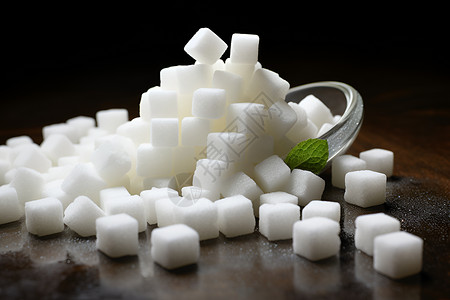 甘蔗方糖甜味剂背景图片