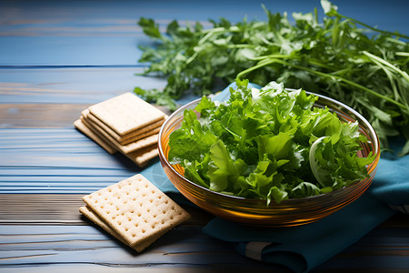 营养丰富的蔬菜沙拉背景图片