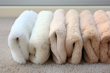 柔软舒适的地毯背景图片