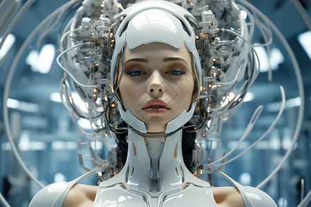 人工智能机器人背景图片