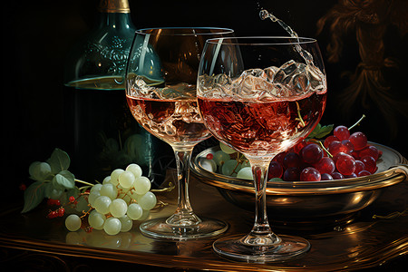 葡萄酒的迷人世界高清图片