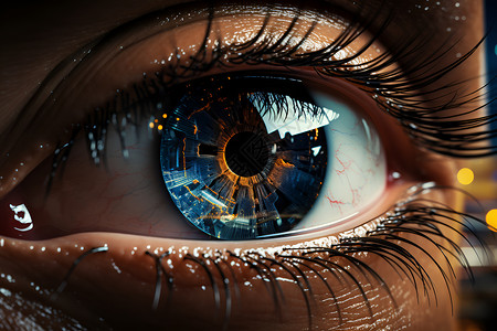 未来眼部扫描设计图片