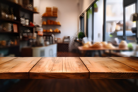 星巴克烘培工坊烘培坊木质餐桌背景