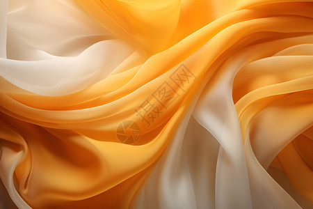 橙色系丝绸之美高清图片