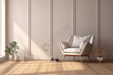 阳光洒落的木地板背景图片