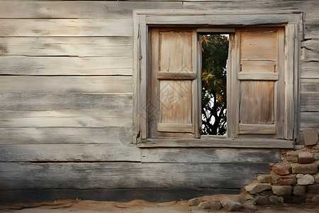 古朴木屋背景图片
