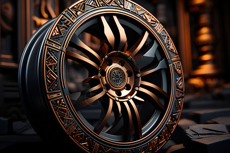 轮胎设计车轮的特写照片背景