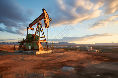 工业石油勘探基地背景