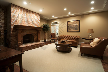奢华古典风格的客厅背景图片