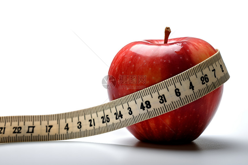 健康减脂的苹果水果图片