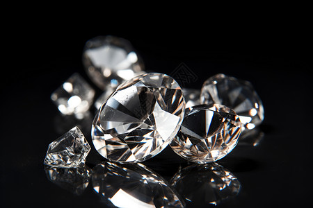 奢华昂贵的钻石宝石背景图片