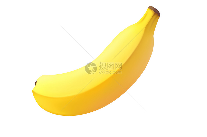 可爱的立体香蕉水果插图图片