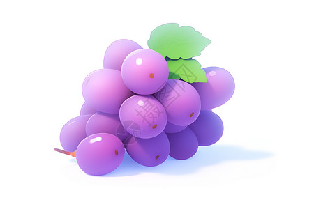梦幻的葡萄水果插图背景图片