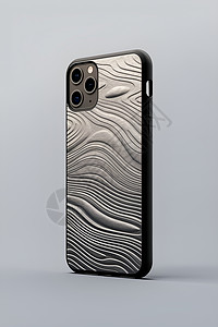 独特水波纹艺术的手机壳背景图片