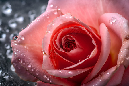 水滴玫瑰玫瑰花上的水滴背景