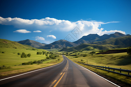 户外行驶空旷的道路背景图片