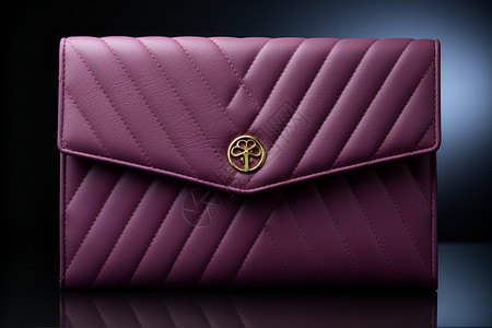 紫色钱包紫色的皮革包包背景