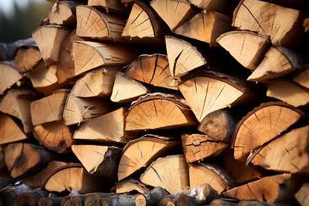 堆积的木头木材背景图片