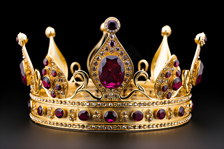 红水晶皇冠背景图片