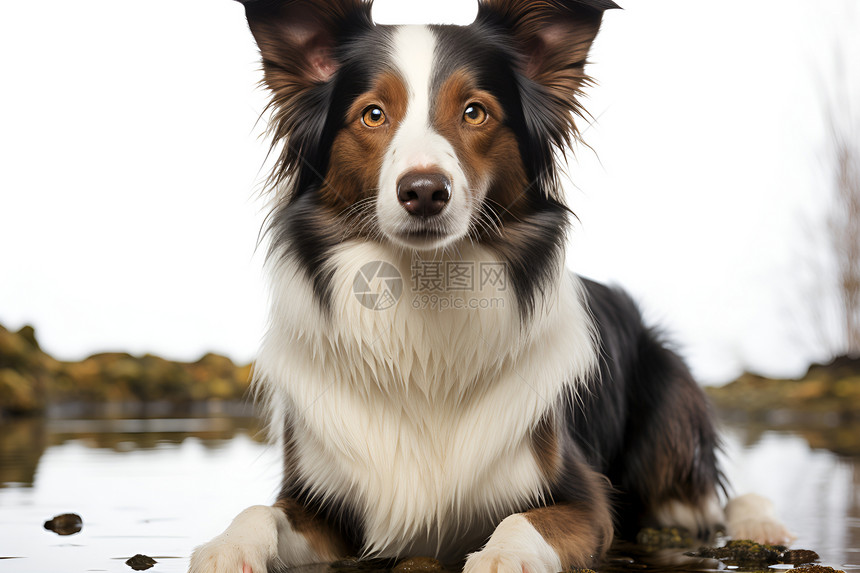 可爱的牧羊犬图片