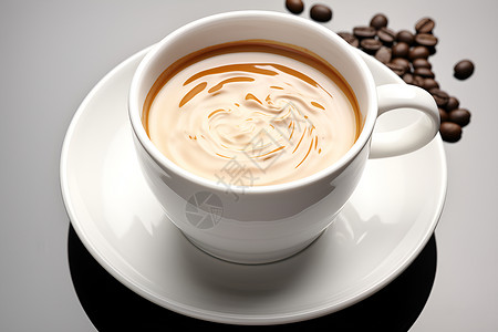 美味的摩卡咖啡背景图片