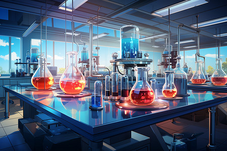 实验室中的科学世界背景图片