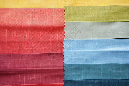 布料制作五彩斑斓的织物拼贴背景