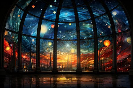 梦幻玻璃背景图片