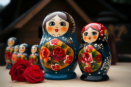 俄罗斯传统娃娃高清图片