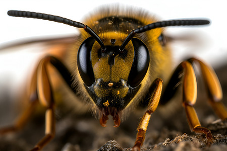 一只蜜蜂背景图片