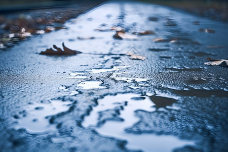 雨天壁纸雨后清新的街道背景