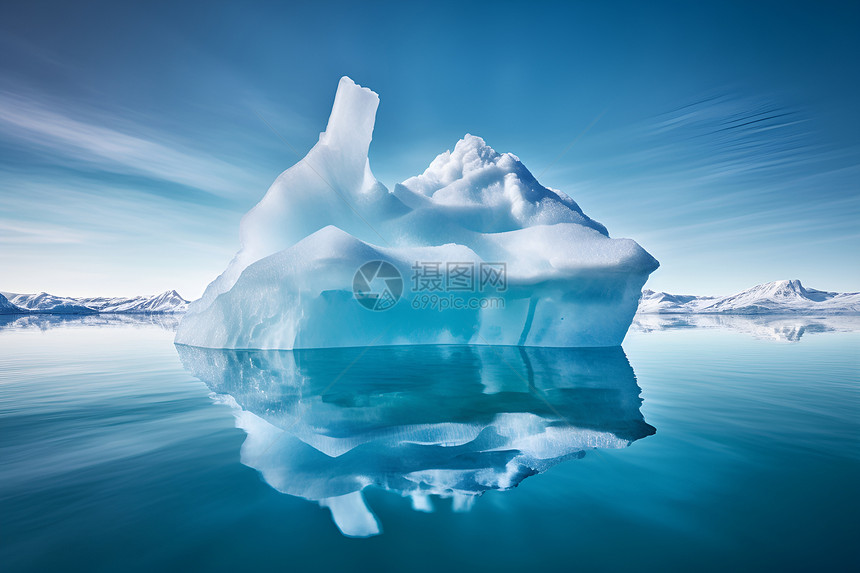 壮观的冰川景观图片