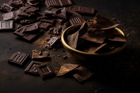 美味诱人的巧克力背景图片