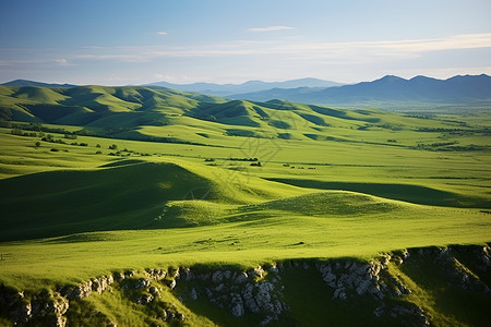 绿色山脉背景图片
